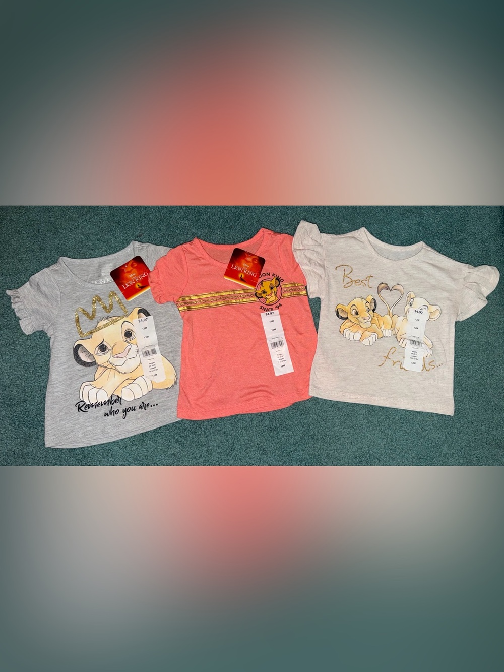 Disney Girls' Lion King Short Sleeved Shirt Bundle!
